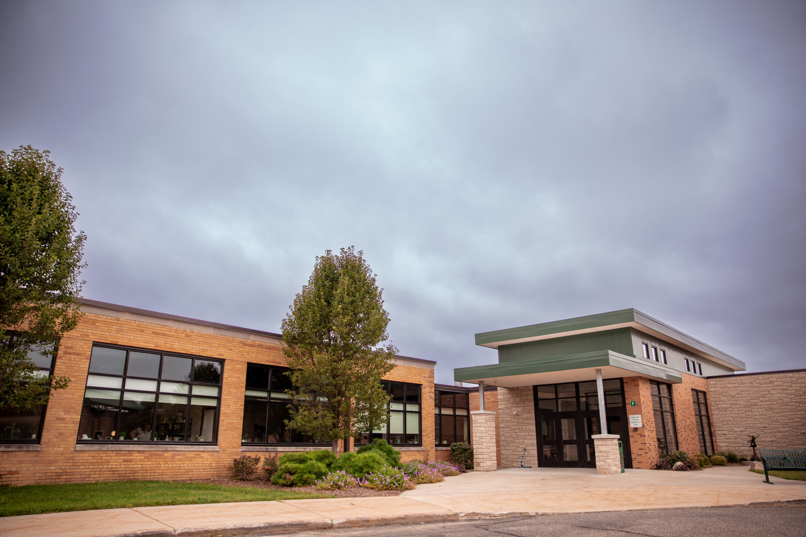 Exterior view of Hudsonville Christian Elementary School in Michigan